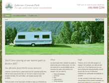 Tablet Screenshot of lakeviewcaravanpark.com.au